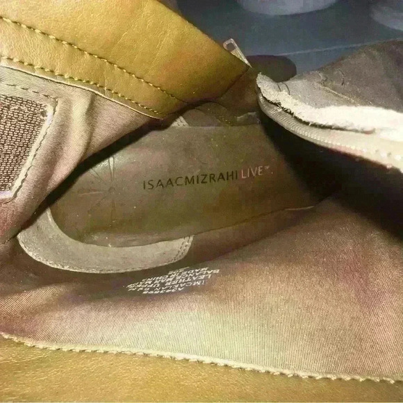 Isaac Mizrahi Light Brown Taupe Suede Western Bootie 6.5 Caelan New Ankle Boot - Picture 6 of 6
